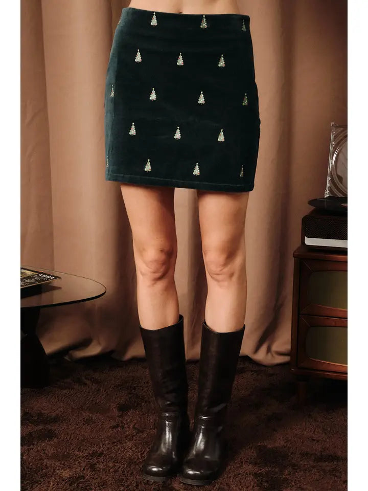 Xmas Tree Mini Skirt