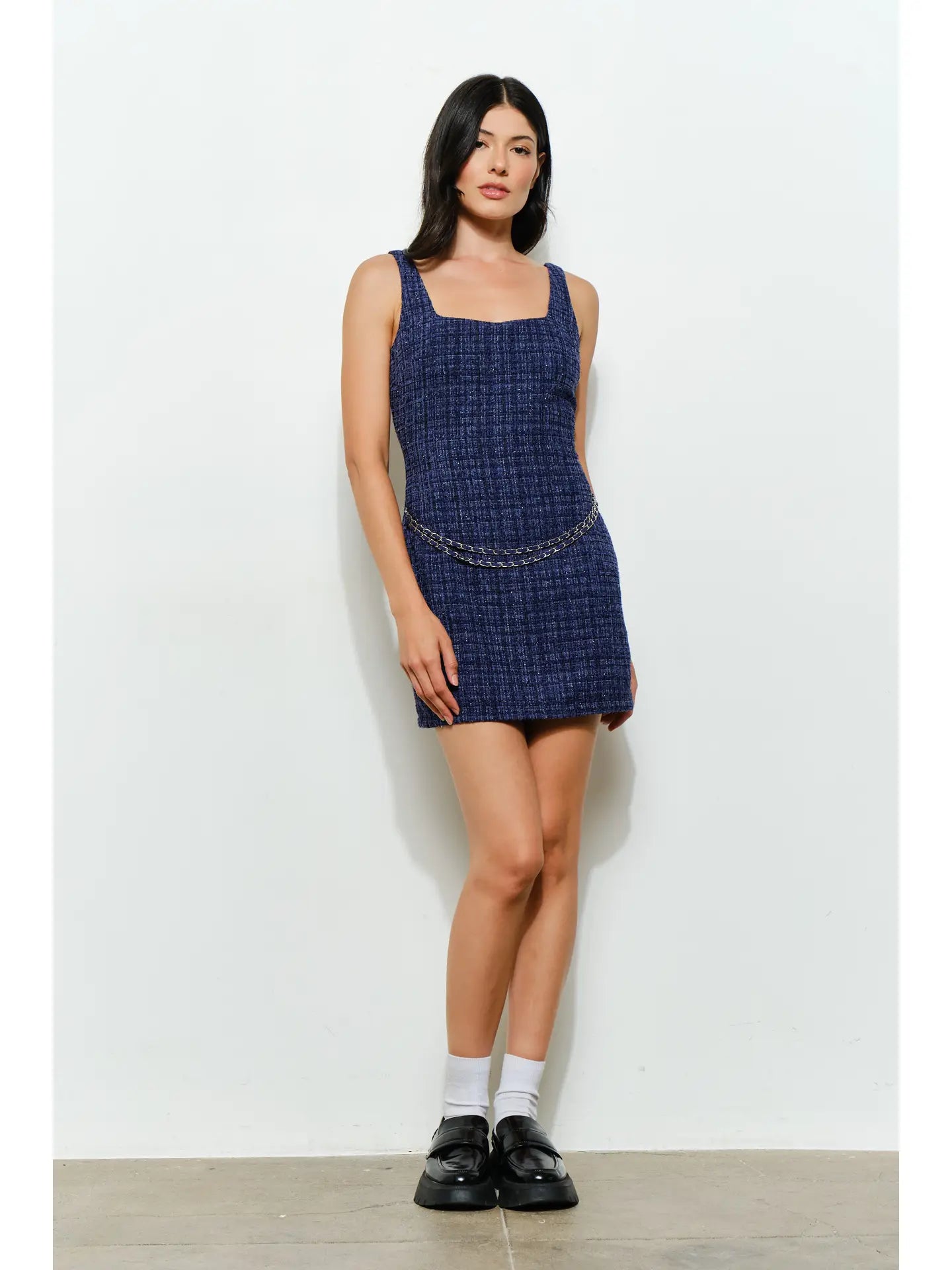 Audrey Tweed Mini Dress