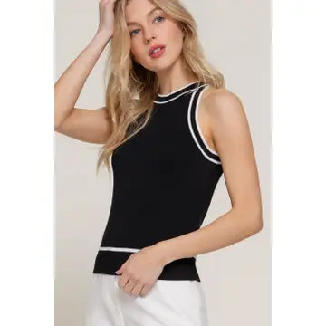 Julie Contrast Top