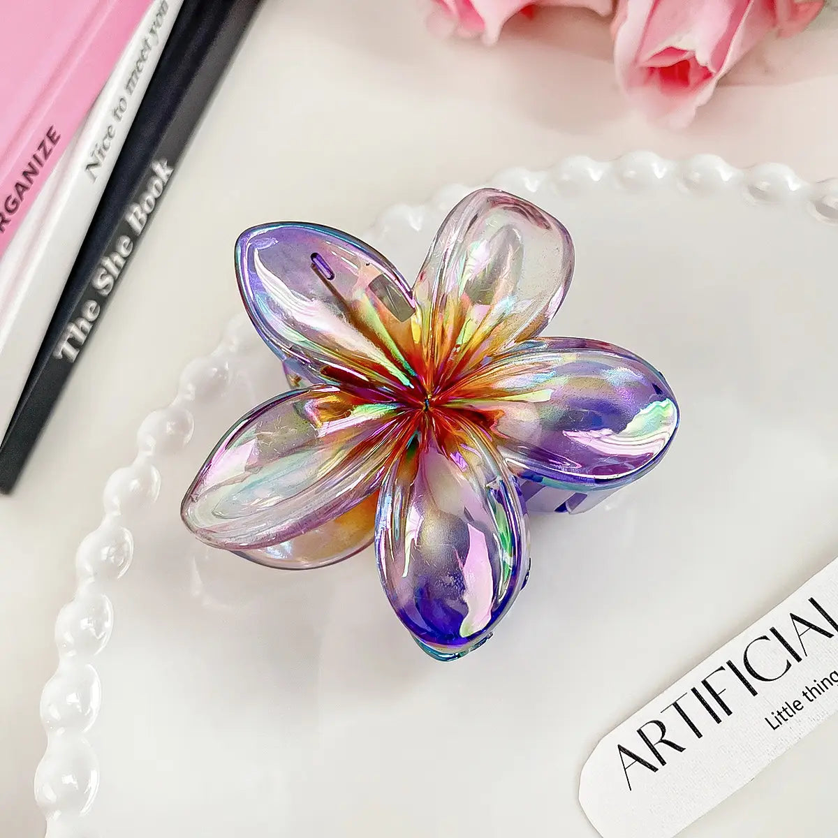 Flower Glow Hair Clip