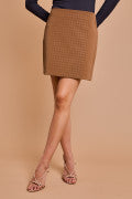 Houndstooth Mini Skirt