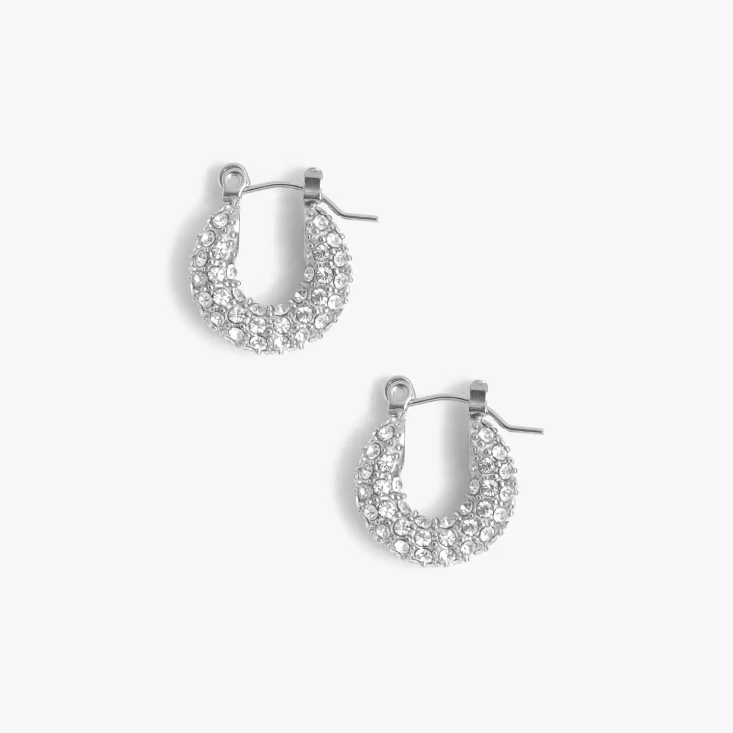 Audrey Huggies- Pave Silver