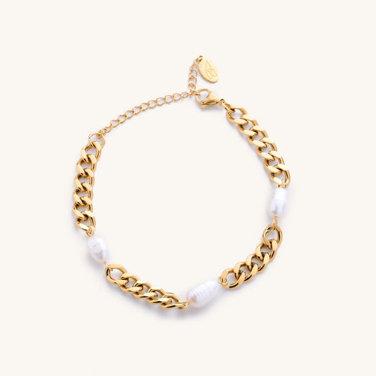 3 Pearl Chain Bracelet