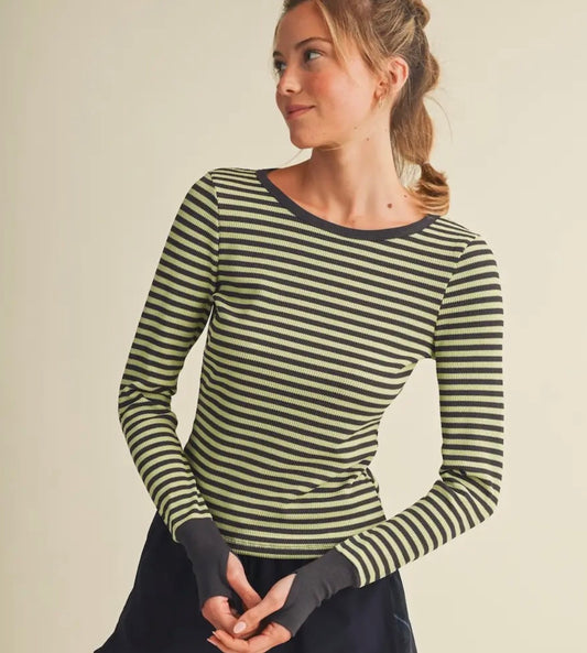 Kiwi Waffle Knit Top