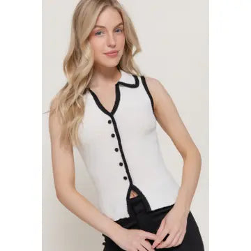Caroline Vest Top