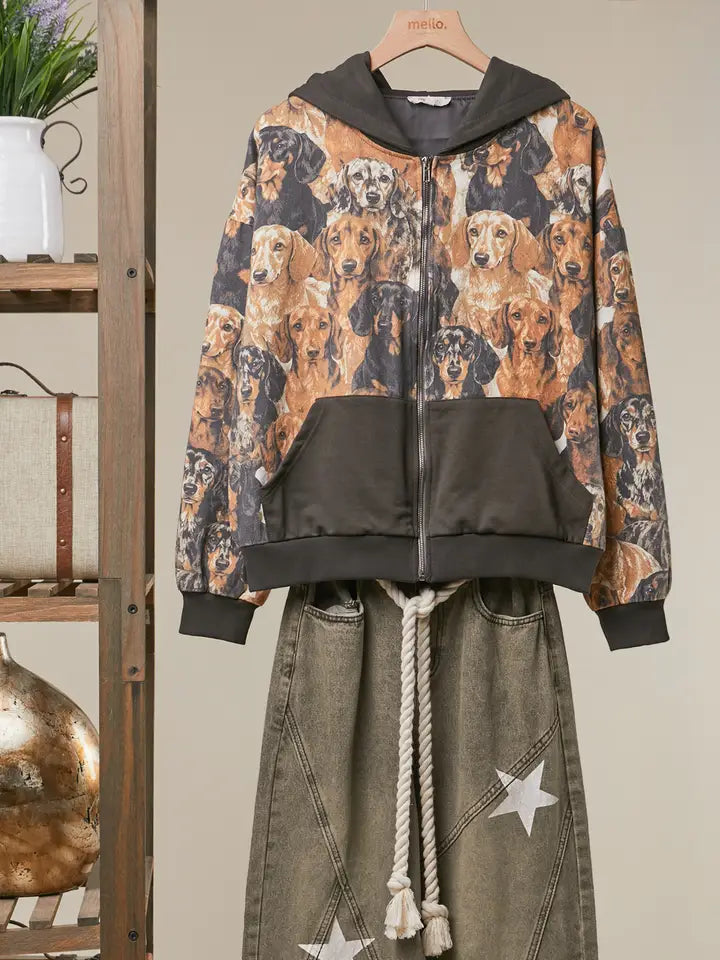 Vintage Puppy Hoodie