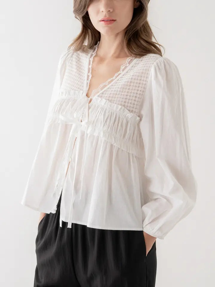 Dove Lace Top