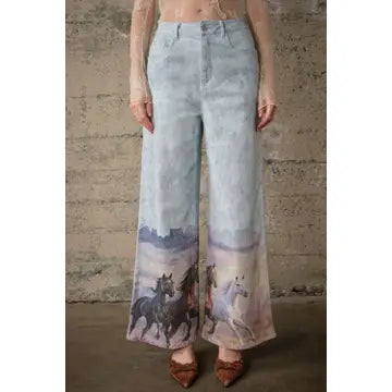 Western Horse Jeans