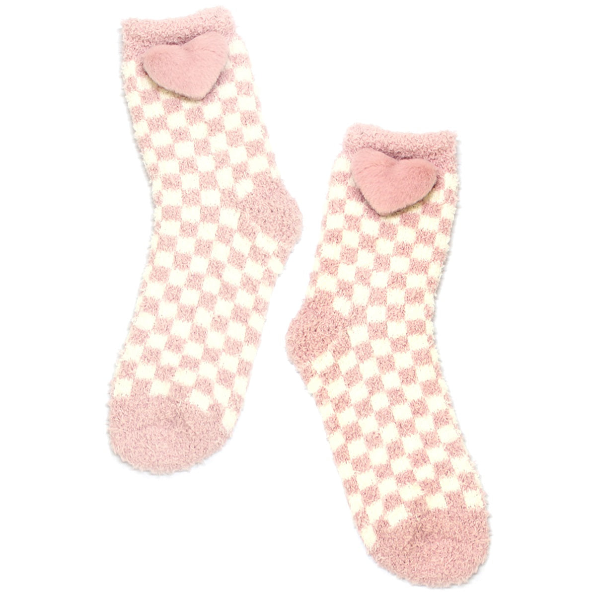 Checkered Heart Socks