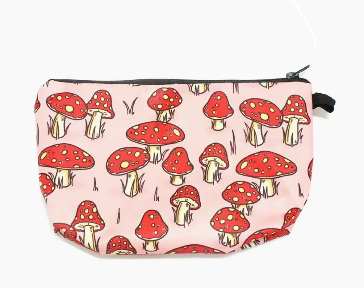 Mushroom Cosmetic Bag