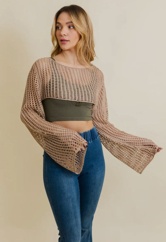 Loom Cropped Sweater