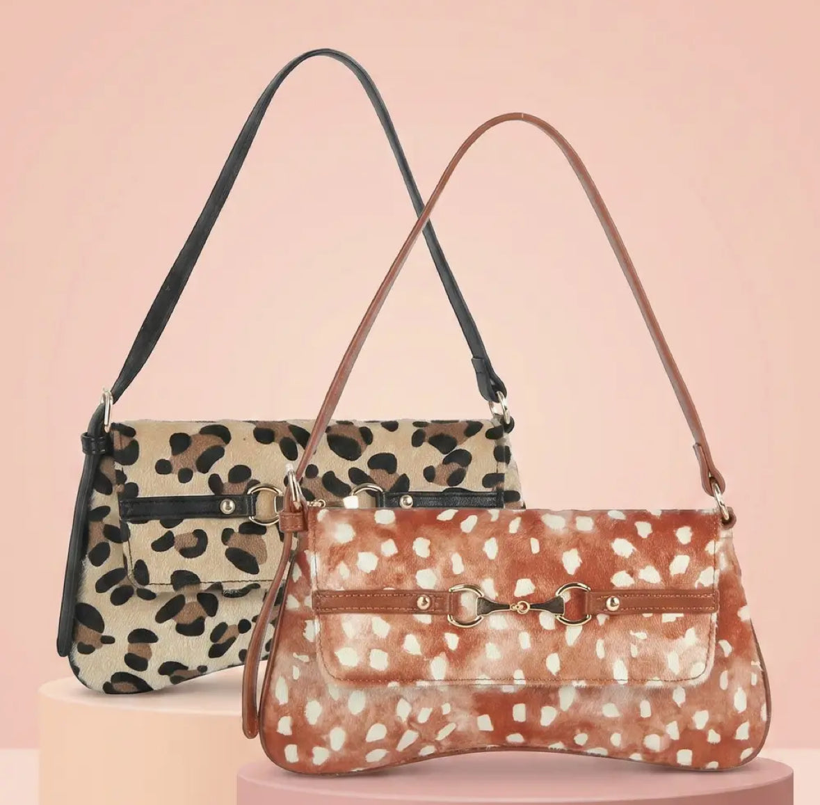 Fawn/Leopard Handbag