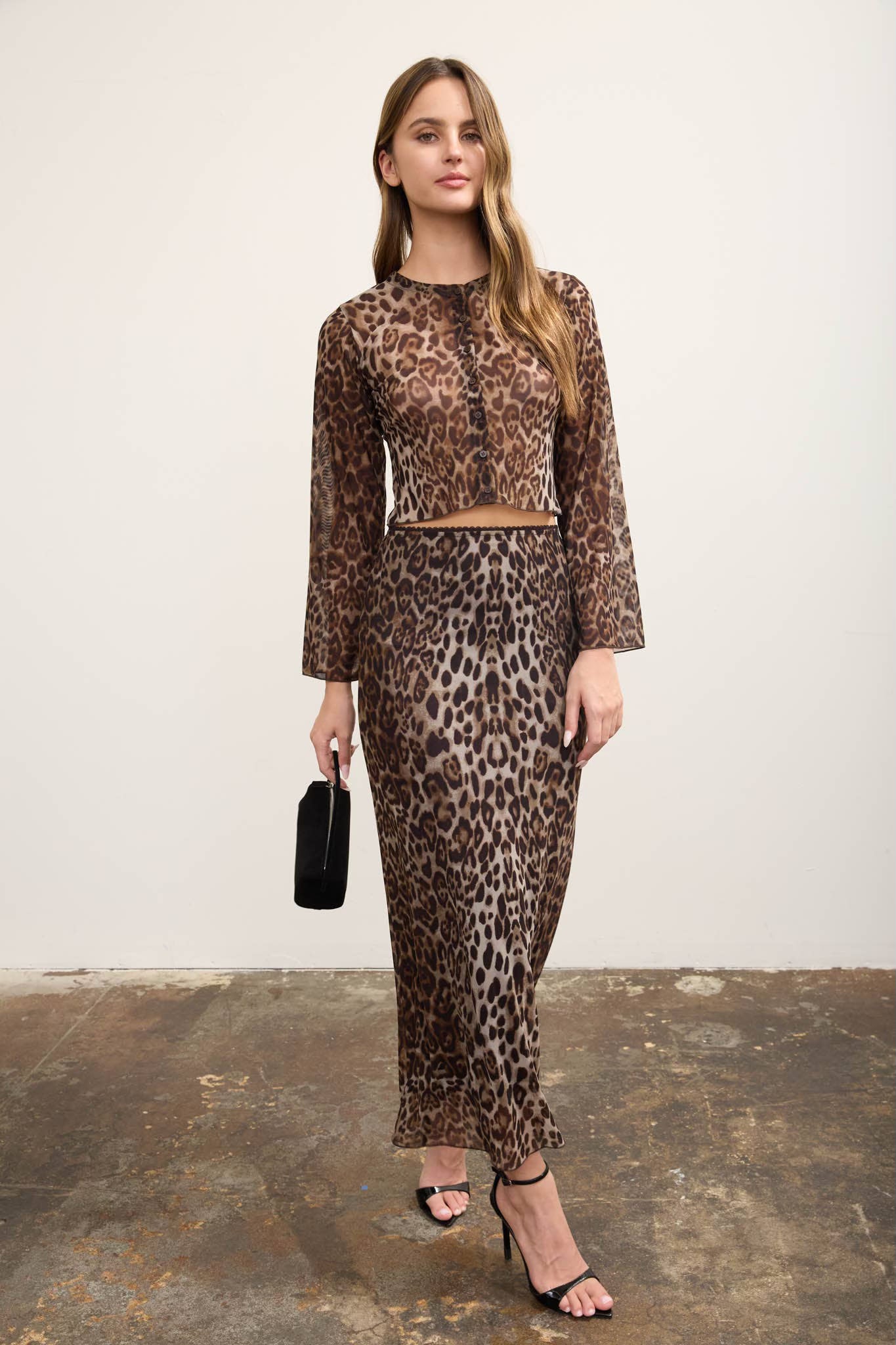 Leopard Pencil Skirt
