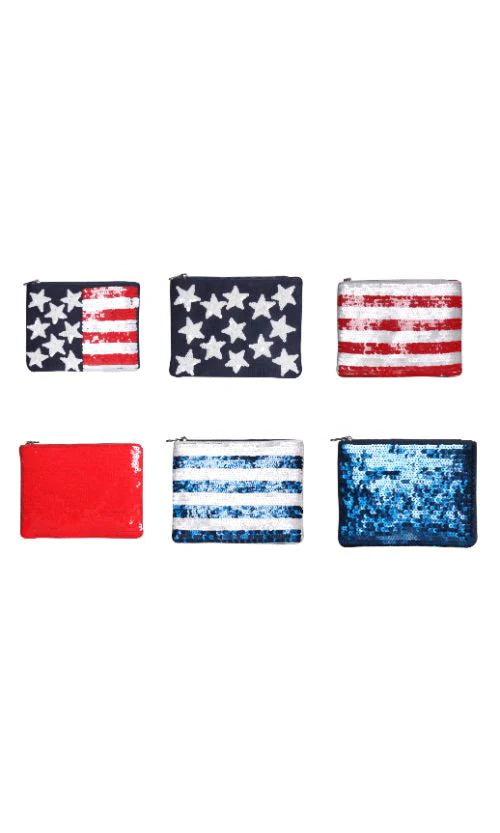 July 4th Zip Pouches