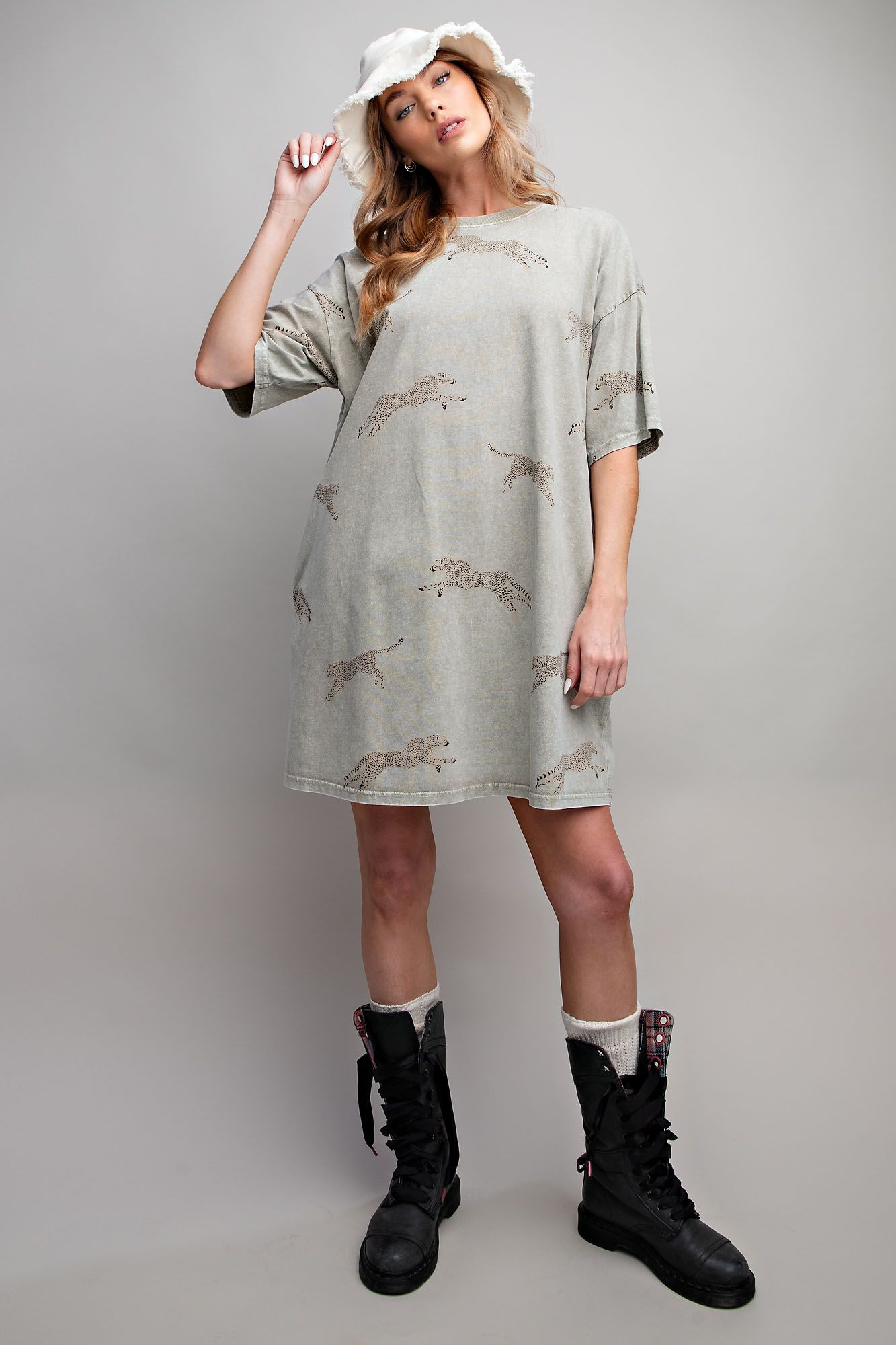 Cat Nap T-Shirt Dress