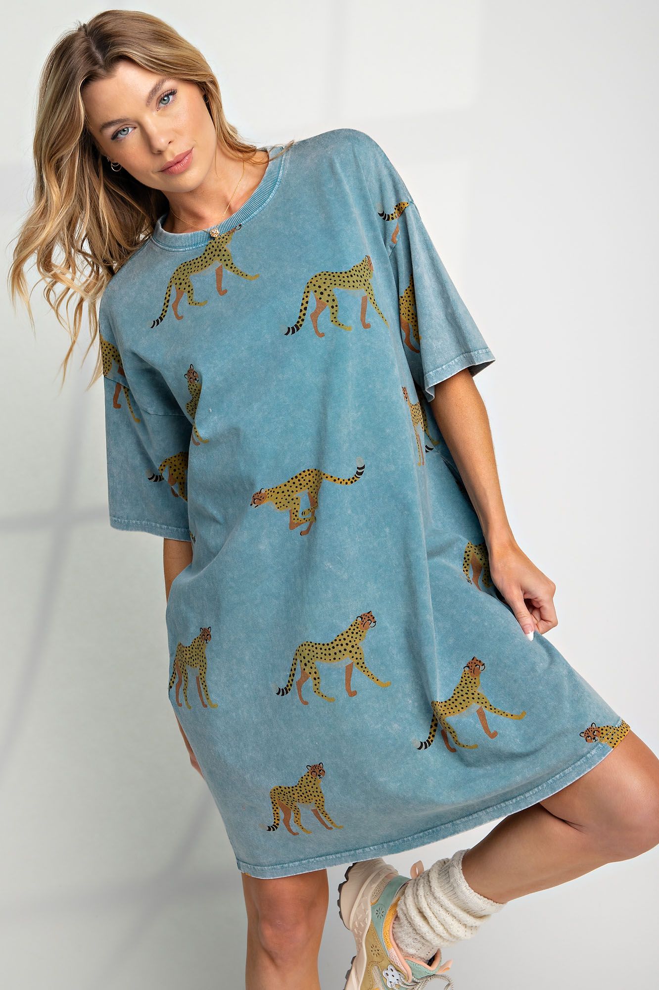 Cat Nap T-Shirt Dress