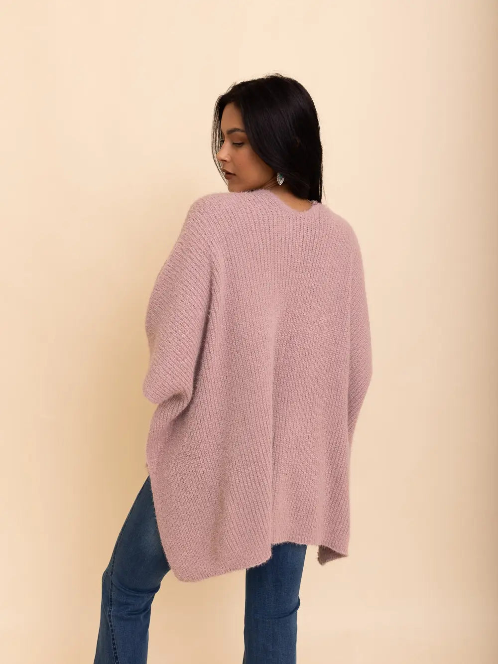 Lavender Cardigan Poncho