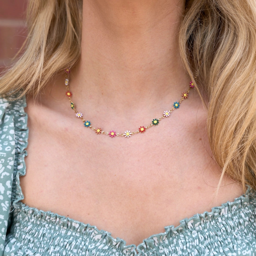 Daisy Multicolor Necklace