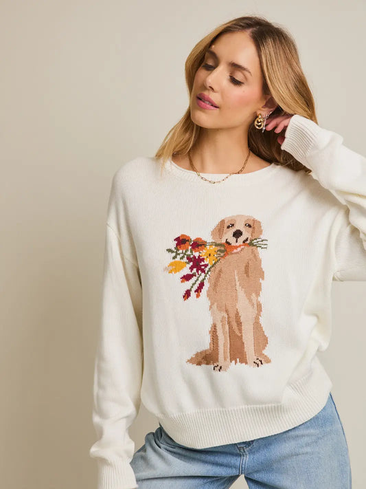 Flower Dog Sweater