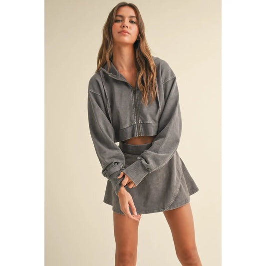 Kylie Cropped Zip Up