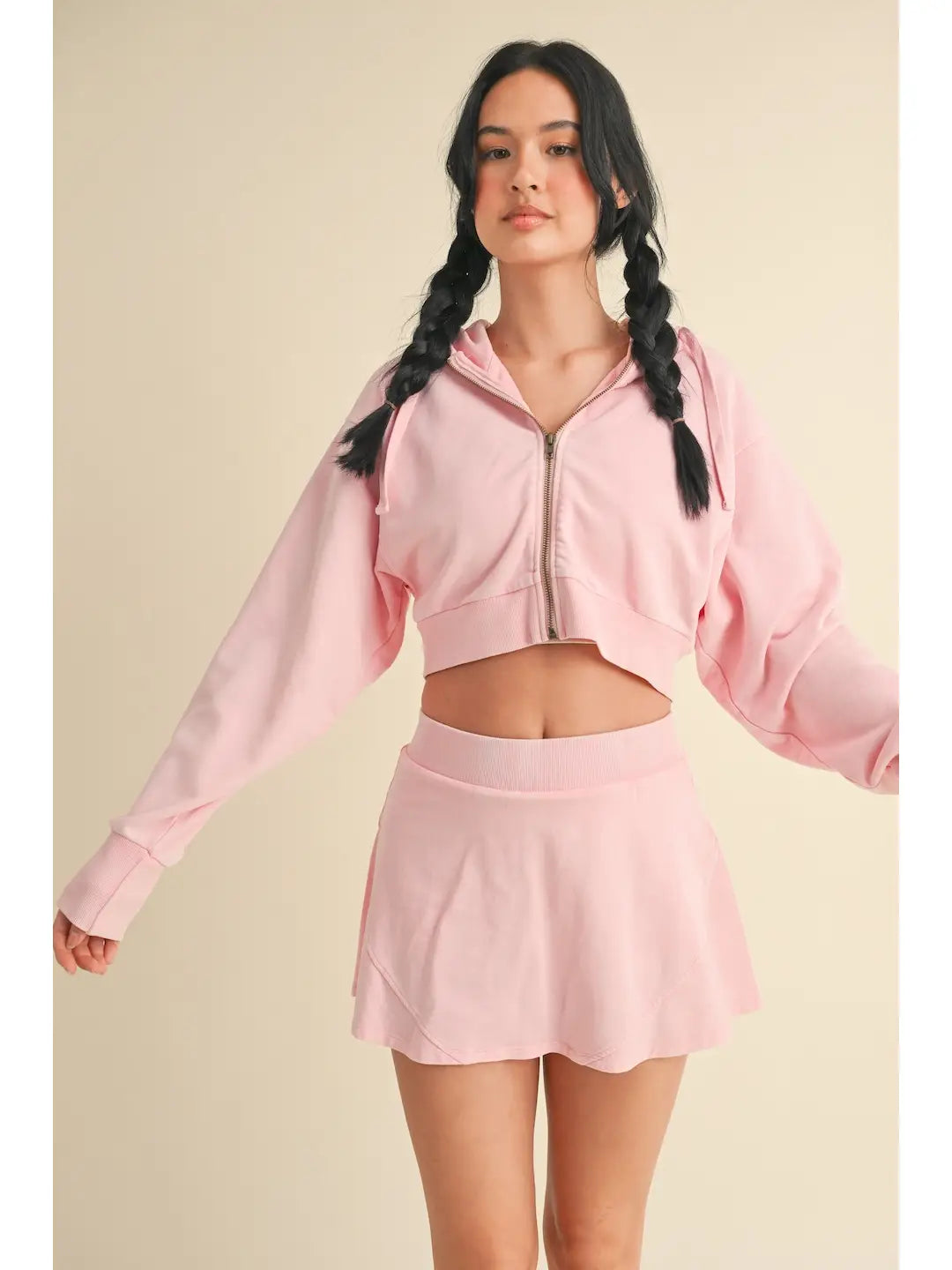 Kylie Cropped Zip Up