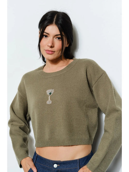 Martini Bead Sweater