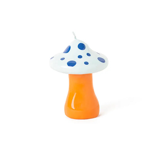 Indigo Blue Mushroom Candle