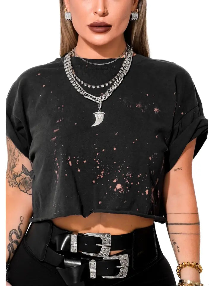 Pebby Bleached Crop